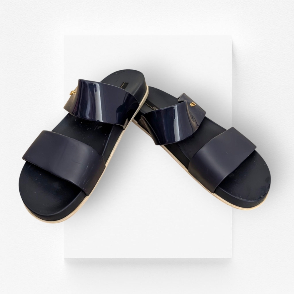 Melissa Cosmic Slide Sandals Navy Blue 8